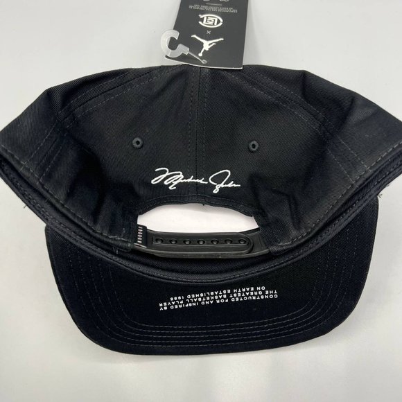 Air Jordan x Clot Jumpman Hat Snapback Cap Black Chicago Bulls with Free Gift - Picture 7 of 11